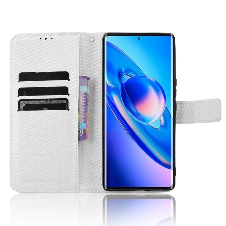 For Blackview A200 Pro Diamond Texture Leather Phone Case(White) - More Brand by PMC Jewellery | Online Shopping South Africa | PMC Jewellery