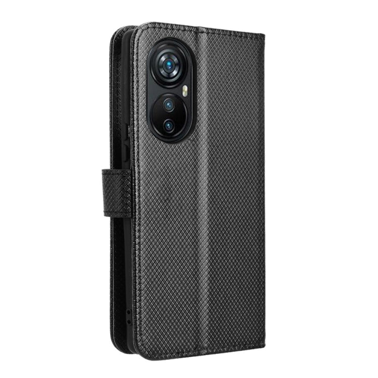 For Blackview A200 Pro Diamond Texture Leather Phone Case(Black) - More Brand by PMC Jewellery | Online Shopping South Africa | PMC Jewellery