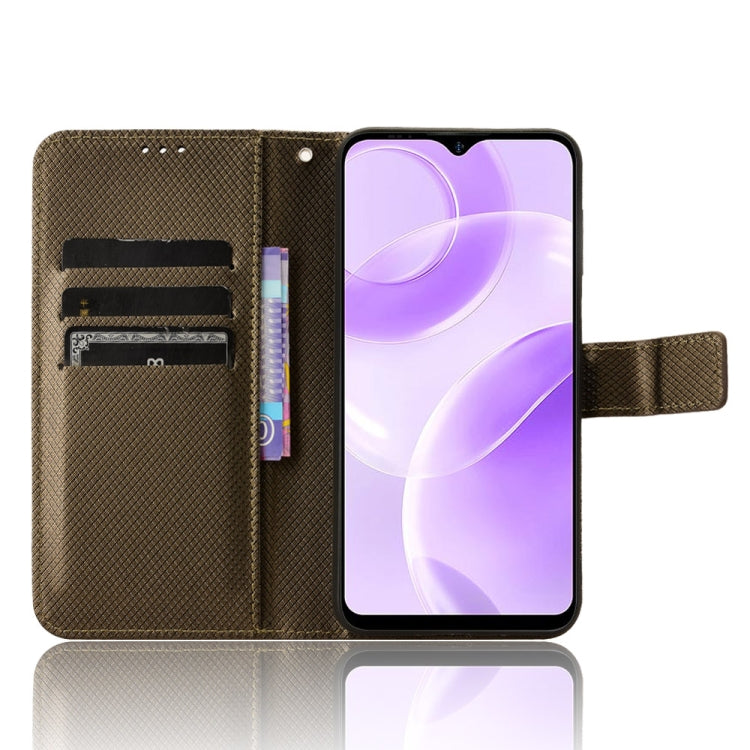 For Ulefone Note 15 Diamond Texture Leather Phone Case(Brown) - Ulefone Cases by PMC Jewellery | Online Shopping South Africa | PMC Jewellery | Buy Now Pay Later Mobicred