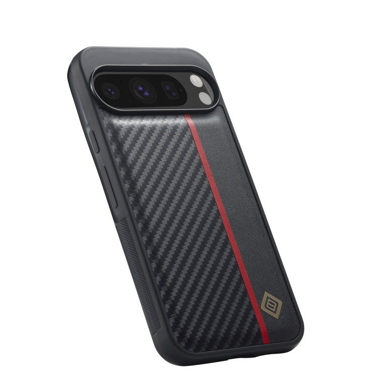 For Google Pixel 9 Pro XL LC.IMEEKE 3 in 1 Carbon Fiber Texture Shockproof Phone Case(Black) - Google Cases by LC.IMEEKE | Online Shopping South Africa | PMC TechLife | Buy Now Pay Later Mobicred