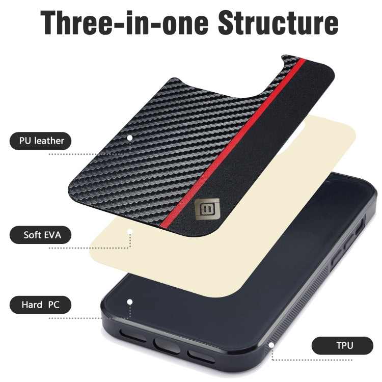 For Google Pixel 9 Pro XL LC.IMEEKE 3 in 1 Carbon Fiber Texture Shockproof Phone Case(Black) - Google Cases by LC.IMEEKE | Online Shopping South Africa | PMC TechLife | Buy Now Pay Later Mobicred