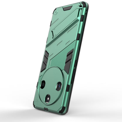 For Honor X50 5G Global / X9B Punk Armor 2 in 1 PC + TPU Phone Case with Holder(Green) - Honor Cases by PMC Jewellery | Online Shopping South Africa | PMC Jewellery | Buy Now Pay Later Mobicred