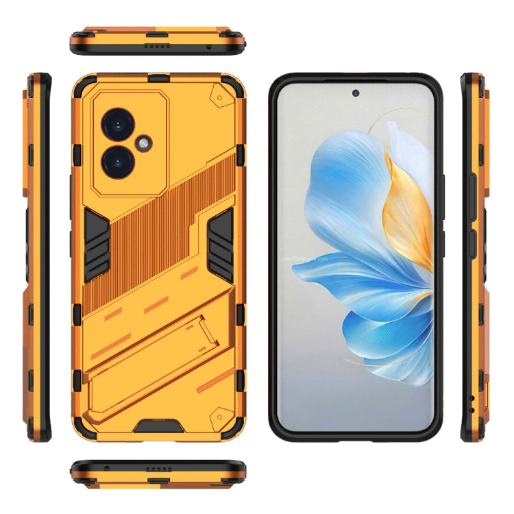 For Honor 100 5G Punk Armor 2 in 1 PC + TPU Phone Case with Holder(Orange) - Honor Cases by PMC TechLife | Online Shopping South Africa | PMC TechLife | Buy Now Pay Later Mobicred