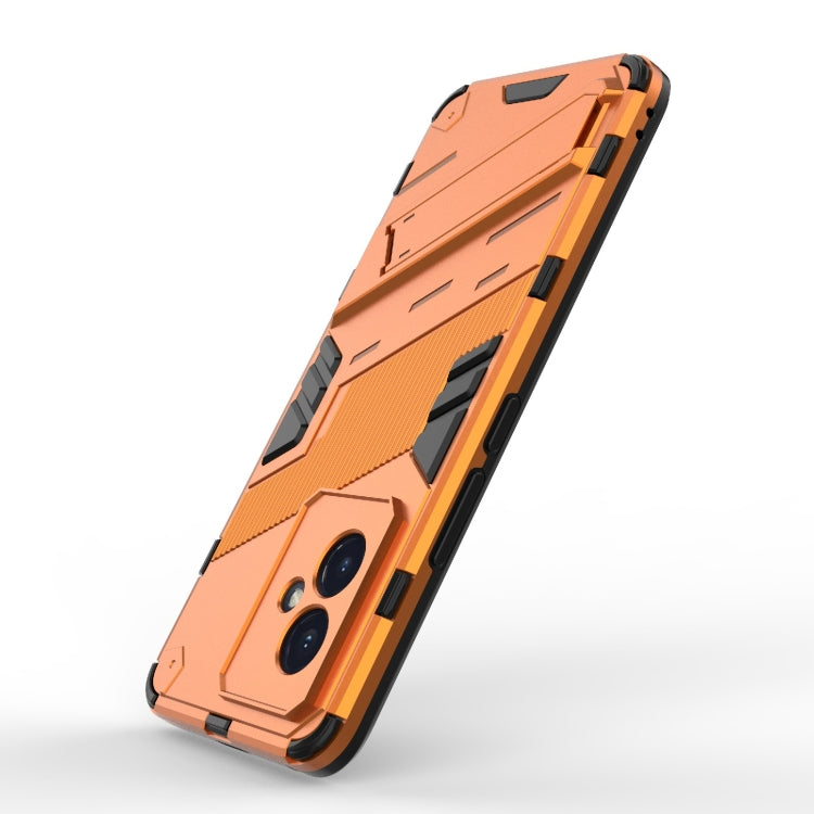 For Honor 100 5G Punk Armor 2 in 1 PC + TPU Phone Case with Holder(Orange) - Honor Cases by PMC TechLife | Online Shopping South Africa | PMC TechLife | Buy Now Pay Later Mobicred