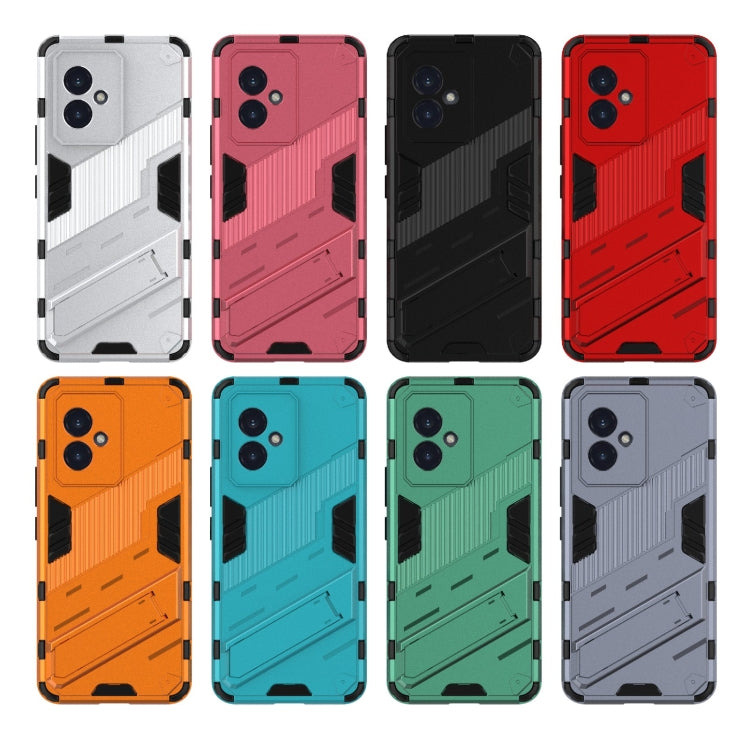 For Honor 100 5G Punk Armor 2 in 1 PC + TPU Phone Case with Holder(Orange) - Honor Cases by PMC TechLife | Online Shopping South Africa | PMC TechLife | Buy Now Pay Later Mobicred
