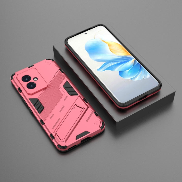 For Honor 100 5G Punk Armor 2 in 1 PC + TPU Phone Case with Holder(Light Red) - free shipping - PMC TechLife - Order now!