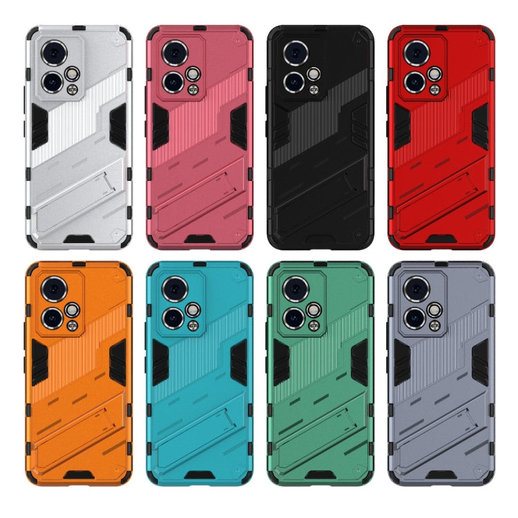 For Honor 90 GT 5G Punk Armor 2 in 1 PC + TPU Phone Case with Holder(Red) - Honor Cases by PMC TechLife | Online Shopping South Africa | PMC TechLife | Buy Now Pay Later Mobicred