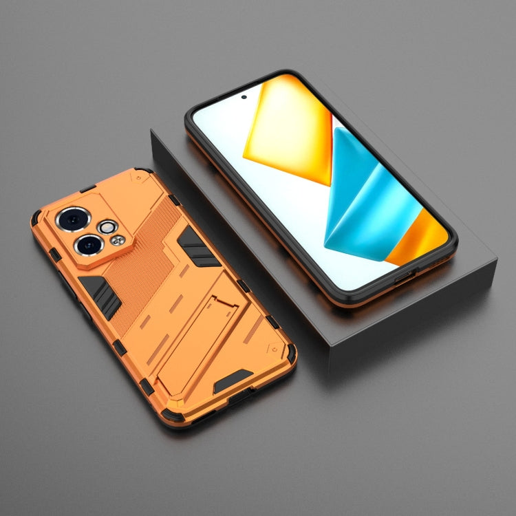 For Honor 90 GT 5G Punk Armor 2 in 1 PC + TPU Phone Case with Holder(Orange) - Honor Cases by PMC Jewellery | Online Shopping South Africa | PMC Jewellery | Buy Now Pay Later Mobicred