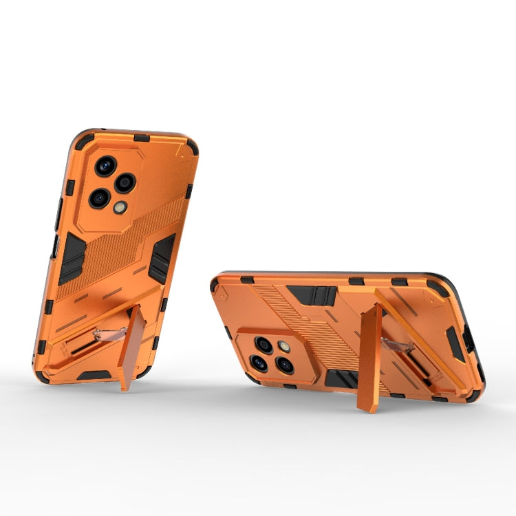For Honor 200 Lite Global Punk Armor 2 in 1 PC + TPU Phone Case with Holder(Orange) - Honor Cases by PMC TechLife | Online Shopping South Africa | PMC TechLife | Buy Now Pay Later Mobicred