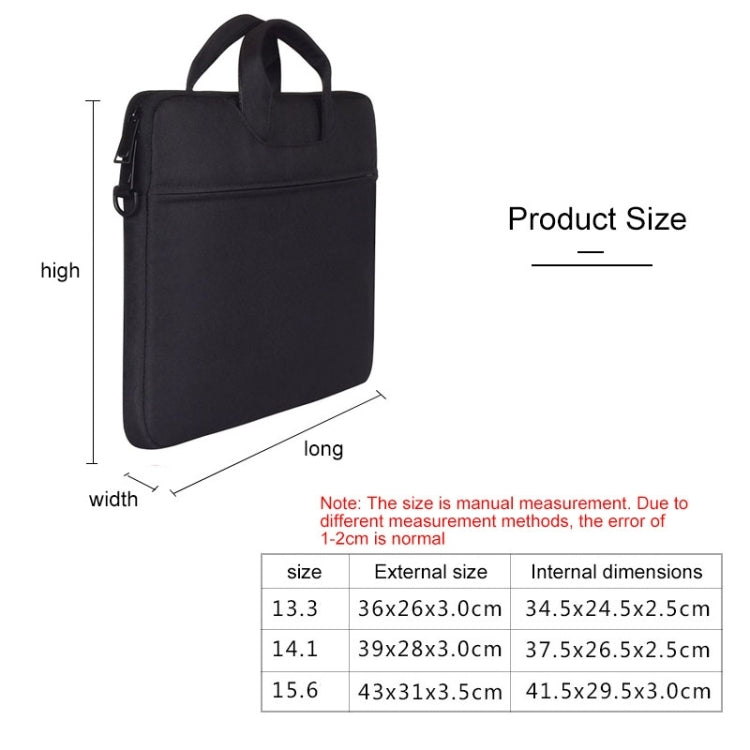 For 15.6 inch ST01S Waterproof Oxford Laptop Diagonal Shoulder Handbag(Light Grey) - free shipping - PMC Jewellery - Order now!