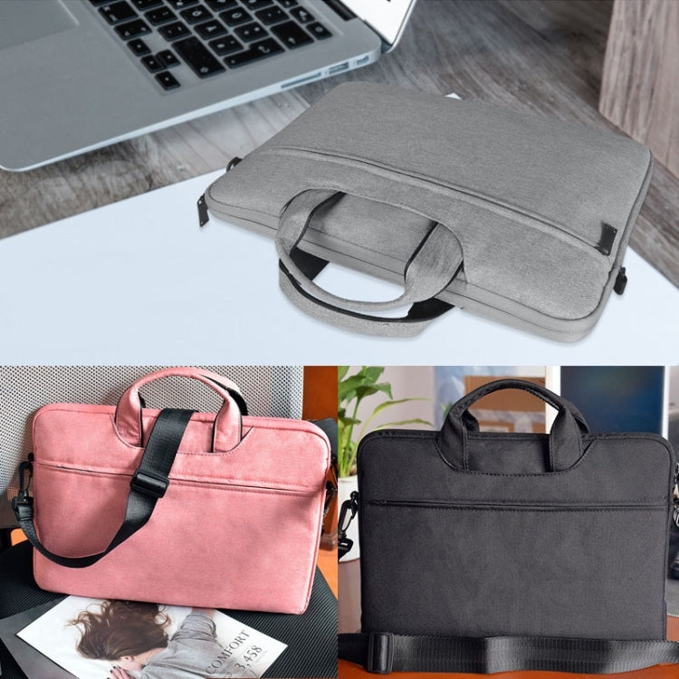 For 15.6 inch ST01S Waterproof Oxford Laptop Diagonal Shoulder Handbag(Light Grey) - free shipping - PMC Jewellery - Order now!