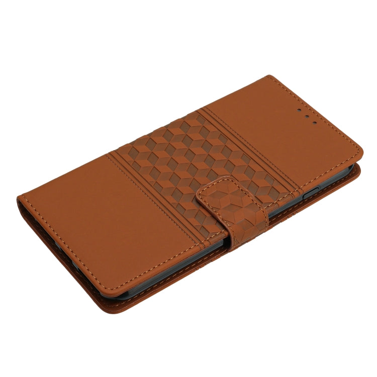 For iPhone 16 Pro Max Diamond Embossed Skin Feel Leather Phone Case(Brown) - free shipping - PMC TechLife - Order now!