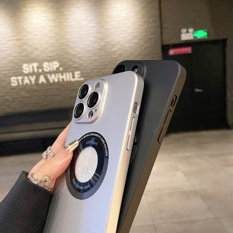 For iPhone 13 Pro Max Electroplating Oil Injection Magsafe Magnetic PC Phone Case(Purple) - iPhone 13 Pro Max Cases by PMC TechLife | Online Shopping South Africa | PMC TechLife