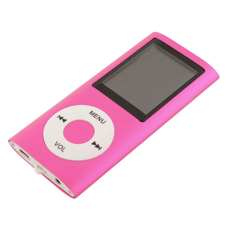 1.8 inch TFT Screen Metal MP4 Player With 16G TF Card+Earphone+Cable(Rose Red) - MP4 Player by PMC Jewellery | Online Shopping South Africa | PMC Jewellery | Buy Now Pay Later Mobicred