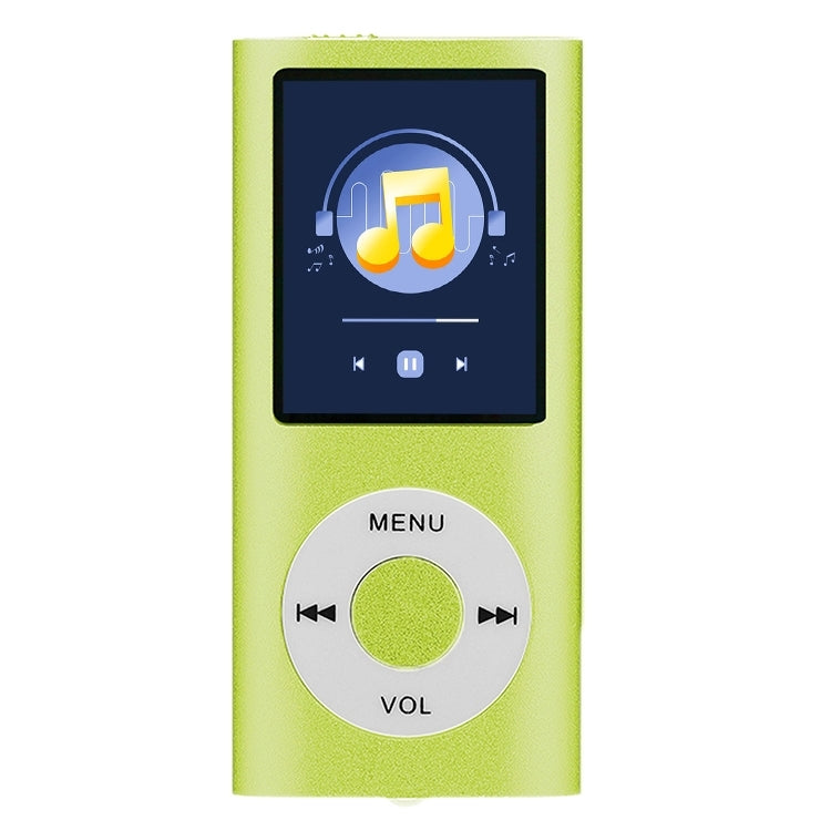 1.8 inch TFT Screen Metal MP4 Player With Earphone+Cable(Green) - MP4 Player by PMC Jewellery | Online Shopping South Africa | PMC Jewellery | Buy Now Pay Later Mobicred