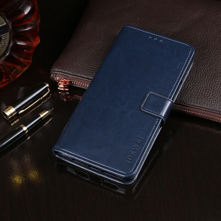 For vivo X100 idewei Crazy Horse Texture Leather Phone Case(Blue) - free shipping - PMC Jewellery - Order now!