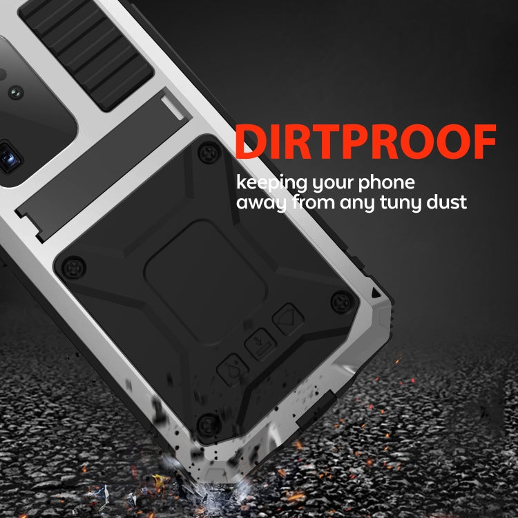For Samsung Galaxy S20 Plus R-JUST Waterproof Shockproof Dustproof Metal + Silicone Protective Case(Silver) - free shipping - PMC TechLife - Order now!