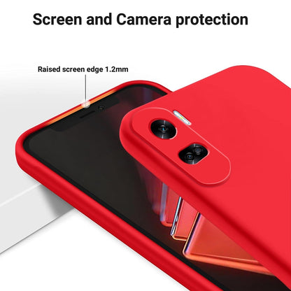 For Honor 90 Lite / X50i Pure Color Liquid Silicone Shockproof Phone Case(Red) - Honor Cases by PMC Jewellery | Online Shopping South Africa | PMC Jewellery | Buy Now Pay Later Mobicred