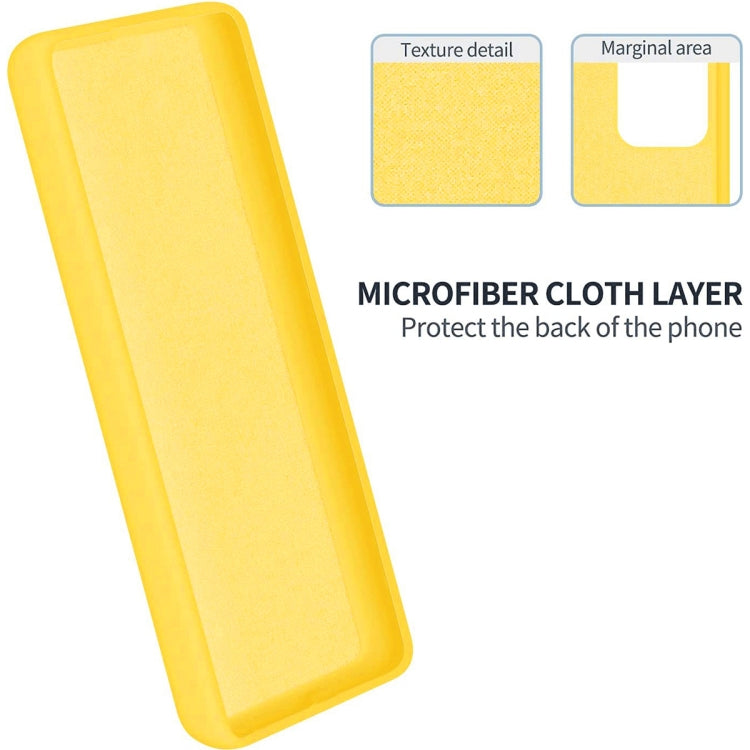 For Honor 90 Pure Color Liquid Silicone Shockproof Phone Case(Yellow) - Honor Cases by PMC TechLife | Online Shopping South Africa | PMC TechLife | Buy Now Pay Later Mobicred