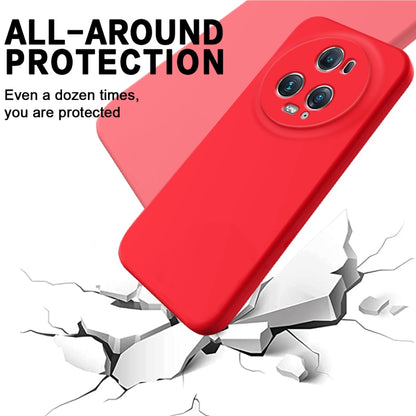 For Honor Magic5 Pro Pure Color Liquid Silicone Shockproof Phone Case(Red) - Honor Cases by PMC Jewellery | Online Shopping South Africa | PMC Jewellery | Buy Now Pay Later Mobicred