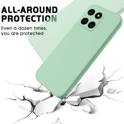 For Honor X6a Pure Color Liquid Silicone Shockproof Phone Case(Green) - Honor Cases by PMC Jewellery | Online Shopping South Africa | PMC Jewellery