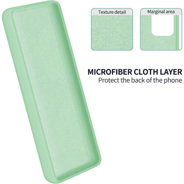 For Honor X5 Plus Solid Color Liquid Silicone Dropproof Full Coverage Phone Case(Green) - Honor Cases by PMC TechLife | Online Shopping South Africa | PMC TechLife | Buy Now Pay Later Mobicred