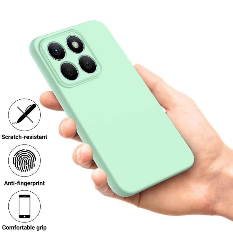 For Honor X8b Pure Color Liquid Silicone Shockproof Phone Case(Green) - Honor Cases by PMC Jewellery | Online Shopping South Africa | PMC Jewellery | Buy Now Pay Later Mobicred