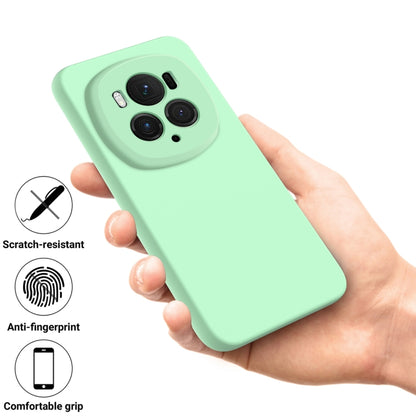 For Honor Magic6 Pro Pure Color Liquid Silicone Shockproof Phone Case(Green) - Honor Cases by PMC Jewellery | Online Shopping South Africa | PMC Jewellery | Buy Now Pay Later Mobicred