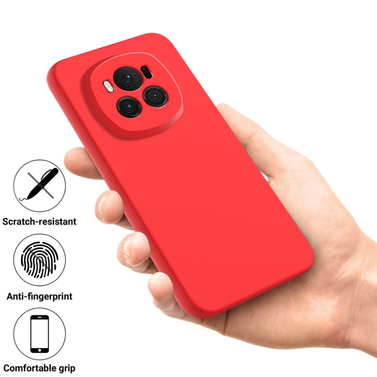 For Honor Magic6 Pure Color Liquid Silicone Shockproof Phone Case(Red) - Honor Cases by PMC Jewellery | Online Shopping South Africa | PMC Jewellery | Buy Now Pay Later Mobicred