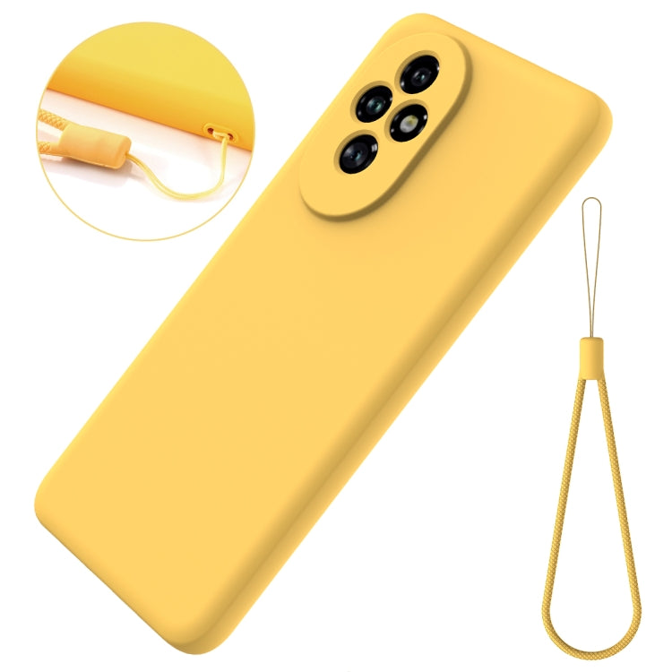 For Honor 200 Pro Solid Color Liquid Silicone Dropproof Full Coverage Phone Case(Yellow) - free shipping - PMC TechLife - Order now!
