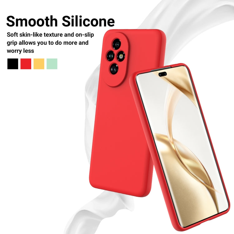 For Honor 200 Pro Solid Color Liquid Silicone Dropproof Full Coverage Phone Case(Red) - free shipping - PMC TechLife - Order now!