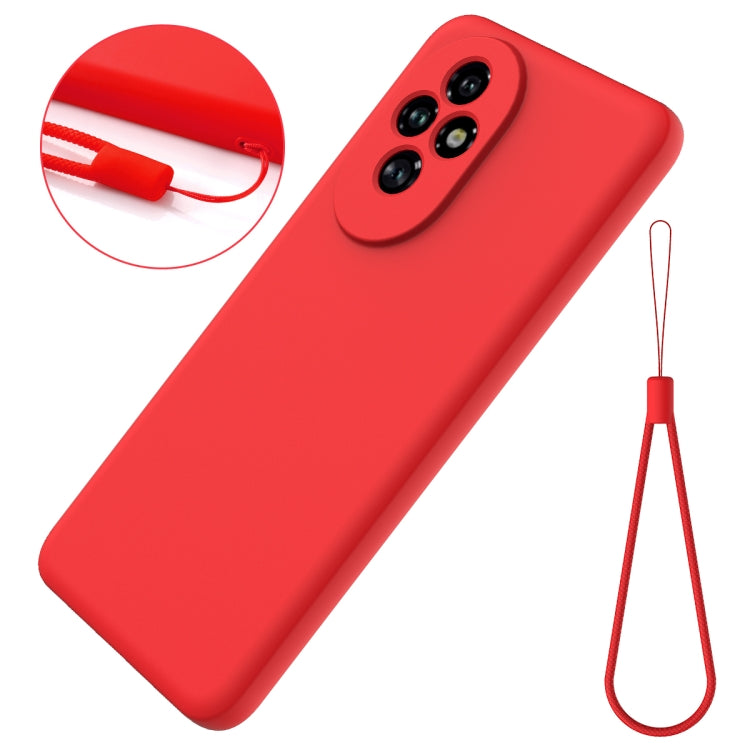 For Honor 200 Pro Solid Color Liquid Silicone Dropproof Full Coverage Phone Case(Red) - free shipping - PMC TechLife - Order now!