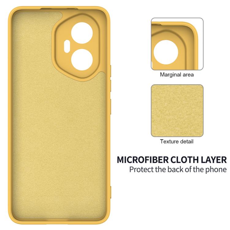For Honor 300 Solid Color Liquid Silicone Dropproof Full Coverage Phone Case(Yellow) - free shipping - PMC TechLife - Order now!