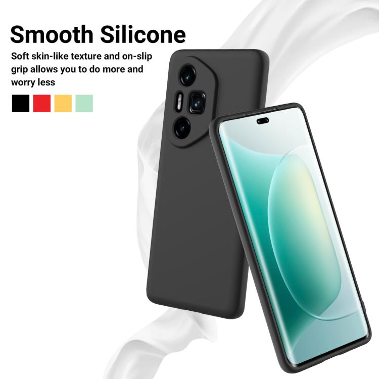 For Honor 300 Ultra / 300 Pro Solid Color Liquid Silicone Dropproof Full Coverage Phone Case(Black) - free shipping - PMC TechLife - Order now!