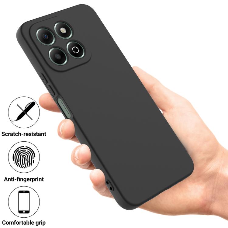 For Honor X6c 4G Solid Color Liquid Silicone Dropproof Full Coverage Phone Case(Black) - free shipping - PMC TechLife - Order now!