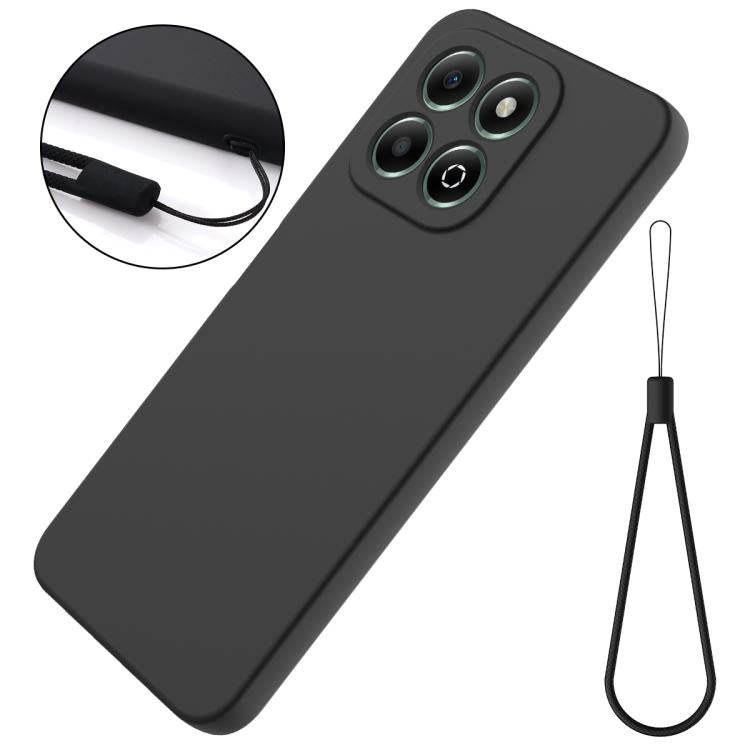 For Honor X6c 4G Solid Color Liquid Silicone Dropproof Full Coverage Phone Case(Black) - free shipping - PMC TechLife - Order now!