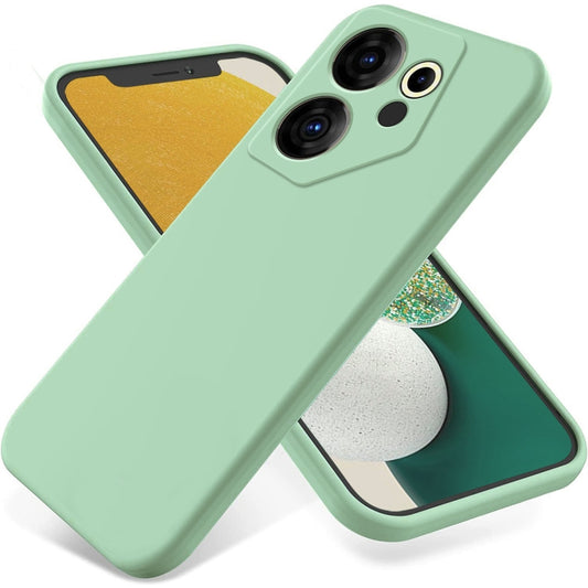 For Tecno Camon 20 Premier Pure Color Liquid Silicone Shockproof Phone Case(Green) - Tecno Cases by PMC Jewellery | Online Shopping South Africa | PMC Jewellery