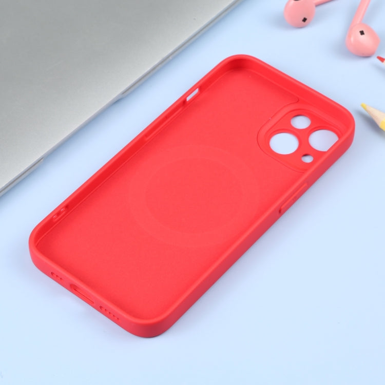 For iPhone 15 Liquid Silicone Magsafe Phone Case(Red) - iPhone 15 Cases by PMC TechLife | Online Shopping South Africa | PMC TechLife