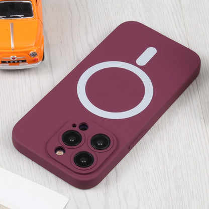 For iPhone 16 Plus Liquid Silicone Magsafe Phone Case(Wine Red) - iPhone 16 Plus Cases by PMC Jewellery | Online Shopping South Africa | PMC Jewellery | Buy Now Pay Later Mobicred