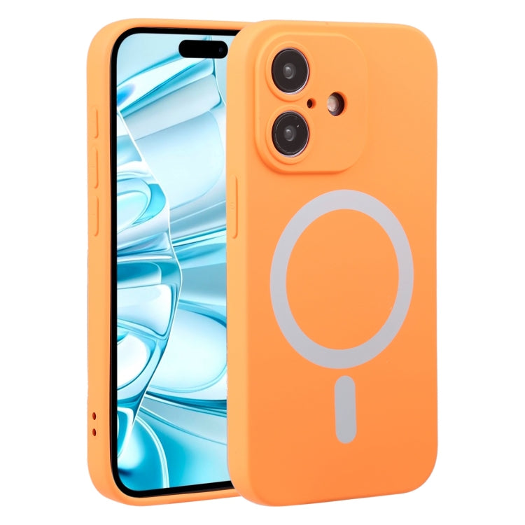 For iPhone 16 Plus Liquid Silicone Magsafe Phone Case(Orange) - iPhone 16 Plus Cases by PMC Jewellery | Online Shopping South Africa | PMC Jewellery | Buy Now Pay Later Mobicred