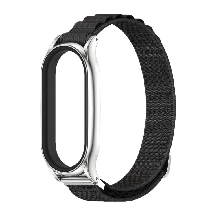 For Xiaomi Mi Band 8 Mijobs Plus Case Nylon Breathable Watch Band(Black Silver) - free shipping - PMc TechLife - Order now!