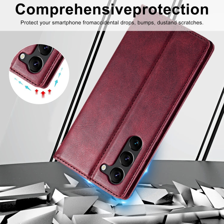 For Samsung Galaxy S24+ LC.IMEEKE RFID Anti-theft Leather Phone Case(Red) - free shipping - PMC Jewellery - Order now!