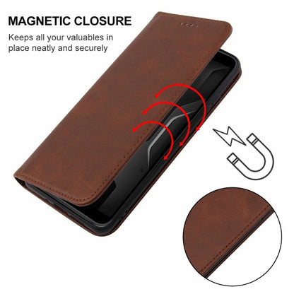 For Ulefone Armor X12 Magnetic Closure Leather Phone Case(Brown) - Ulefone Cases by PMC Jewellery | Online Shopping South Africa | PMC Jewellery | Buy Now Pay Later Mobicred