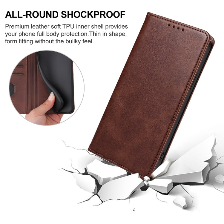 For Ulefone Armor X12 Magnetic Closure Leather Phone Case(Brown) - Ulefone Cases by PMC Jewellery | Online Shopping South Africa | PMC Jewellery | Buy Now Pay Later Mobicred