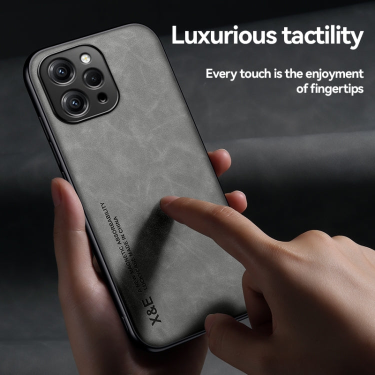 For Xiaomi Redmi Note 13 Pro 4G Skin Feel Magnetic Leather Back Phone Case(Blue) - Xiaomi Cases by PMC TechLife | Online Shopping South Africa | PMC TechLife | Buy Now Pay Later Mobicred