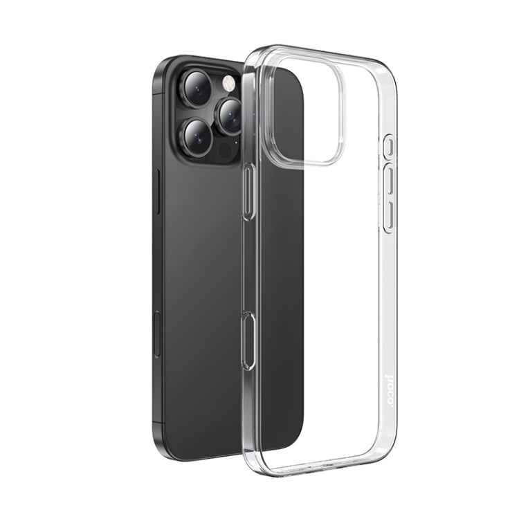 For iPhone 16 Pro Max hoco Light Series Soft TPU Phone Case(Transparent) - iPhone 16 Pro Max Cases by hoco | Online Shopping South Africa | PMC Jewellery | Buy Now Pay Later Mobicred