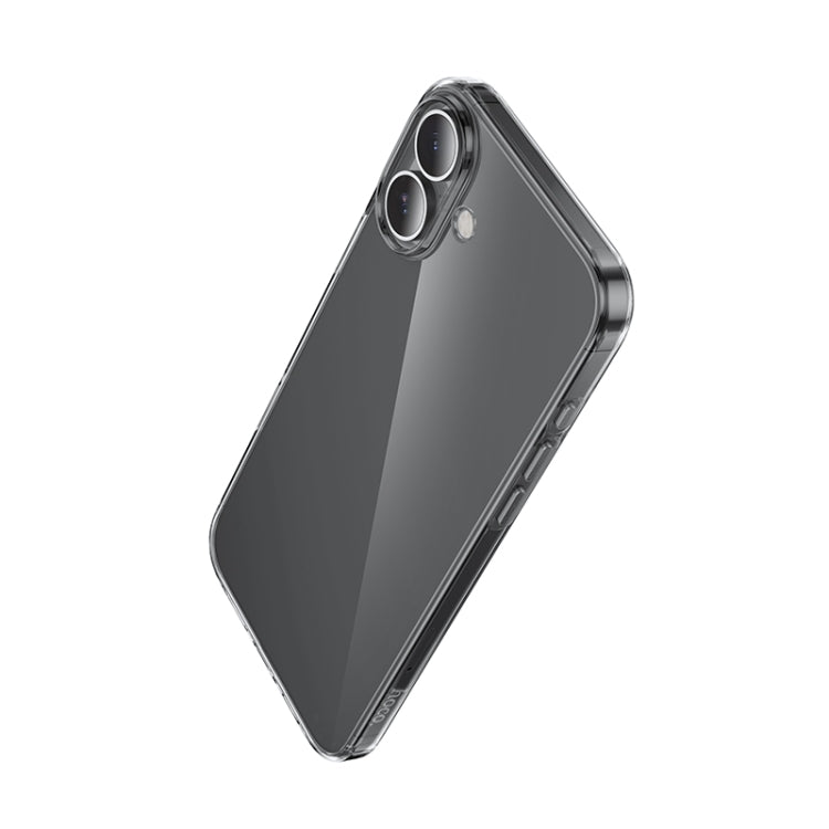 For iPhone 16 Plus hoco Light Series Soft TPU Phone Case(Transparent Black) - iPhone 16 Plus Cases by hoco | Online Shopping South Africa | PMC Jewellery | Buy Now Pay Later Mobicred