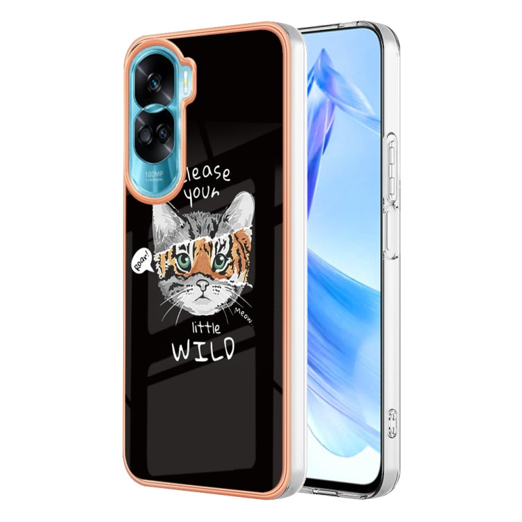 For Honor 90 Lite 5G Electroplating Marble Dual-side IMD Phone Case(Natural Growth) - Honor Cases by PMC Jewellery | Online Shopping South Africa | PMC Jewellery | Buy Now Pay Later Mobicred