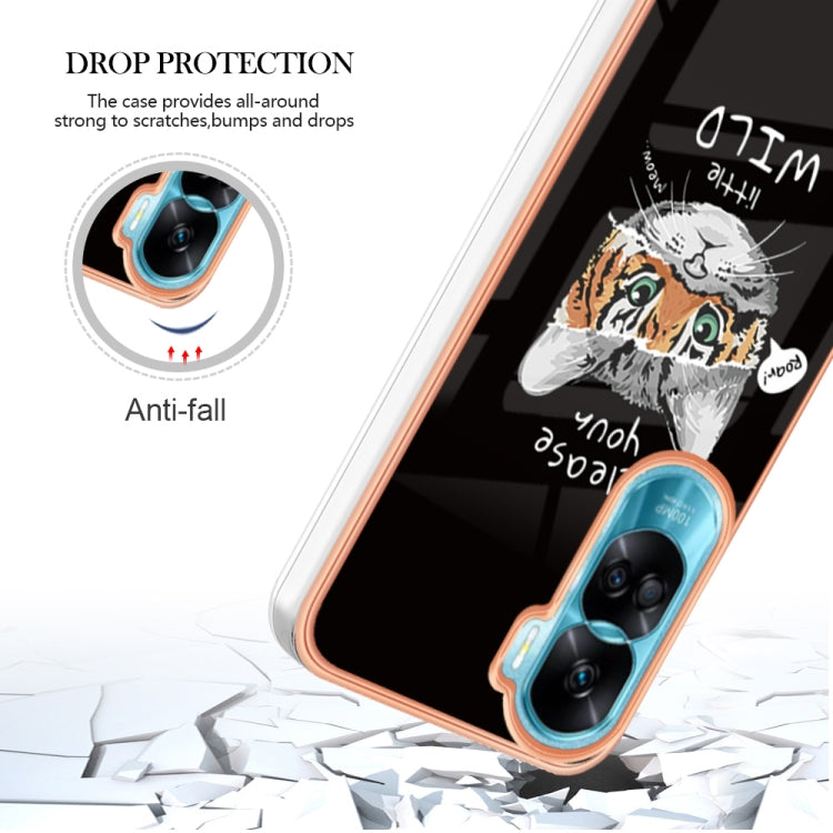 For Honor 90 Lite 5G Electroplating Marble Dual-side IMD Phone Case(Natural Growth) - Honor Cases by PMC Jewellery | Online Shopping South Africa | PMC Jewellery | Buy Now Pay Later Mobicred