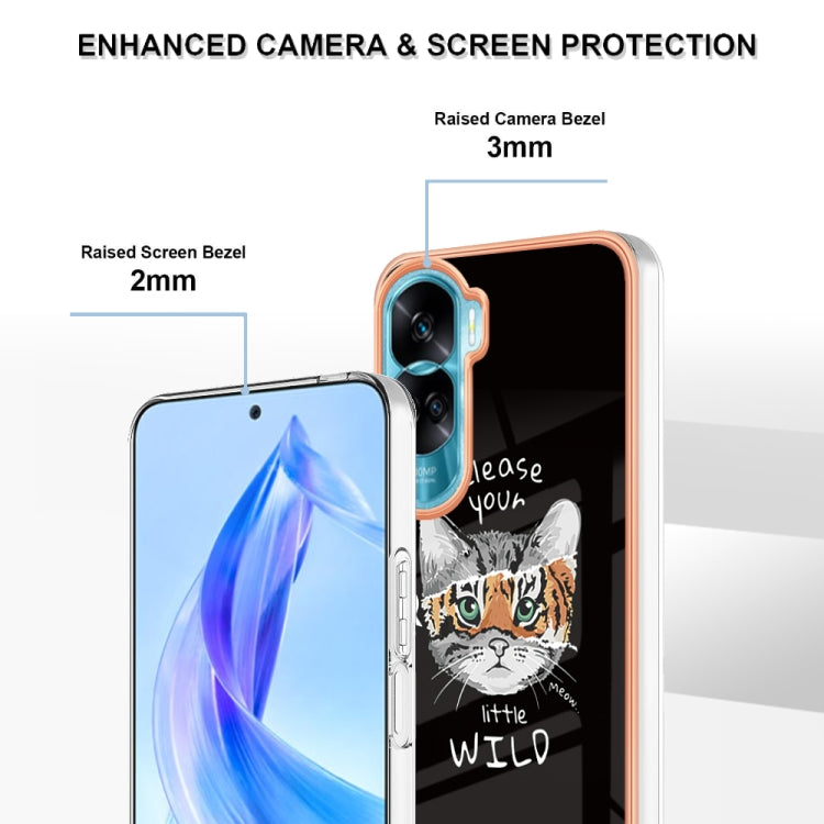 For Honor 90 Lite 5G Electroplating Marble Dual-side IMD Phone Case(Natural Growth) - Honor Cases by PMC Jewellery | Online Shopping South Africa | PMC Jewellery | Buy Now Pay Later Mobicred